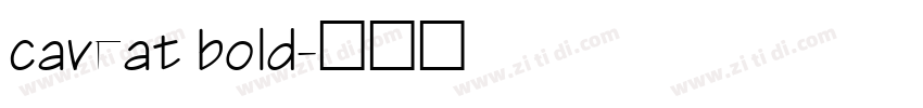 caveat bold字体转换